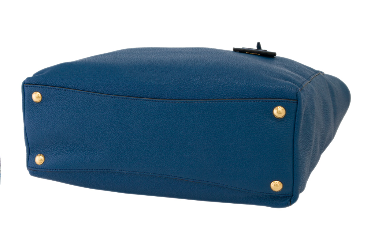 【全球购】prada 普拉达 女包 手提肩背包 钴蓝(cobalt.