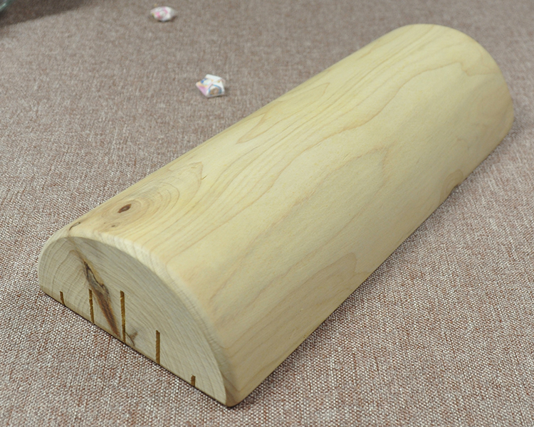 吉木实木硬枕头 原木无油漆颈椎护颈枕 家居床上用