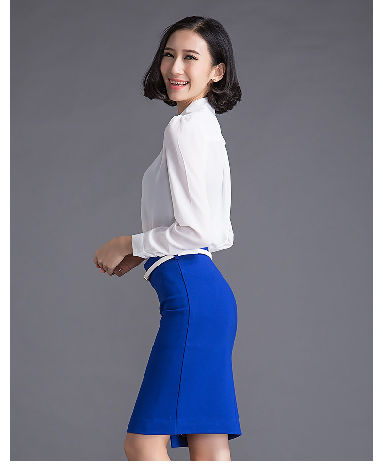 
                                        蒙小橙 半身裙秋冬OL正装包臀裙修身显瘦一步裙高腰弹力中长款职业半身裙女 F008 黑色 L/大码                