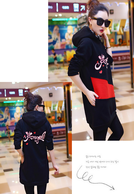 
                                        玉瓦2016秋新款大码女装圆领长袖休闲运动服卫衣套装女2837 枚红色 L100-110斤                