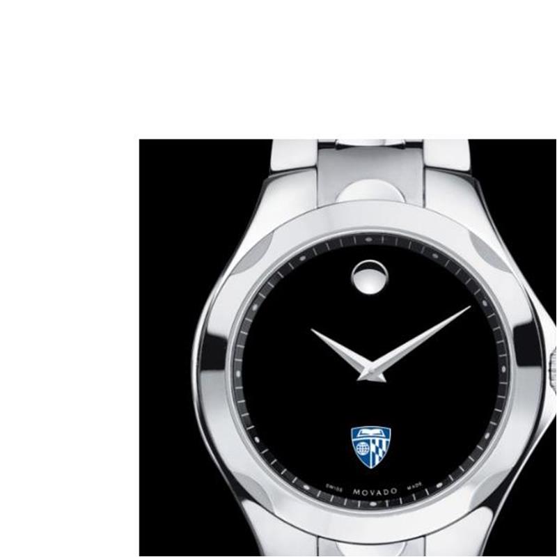 摩凡陀(movado)手表 不锈钢表带黑色圆表盘时尚简约石英男表johns