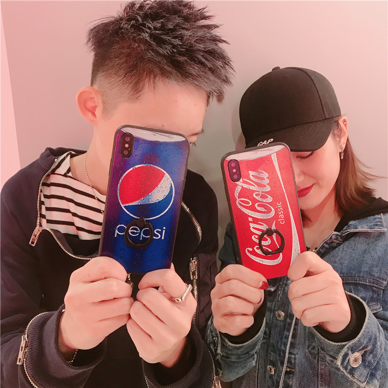 6plus手机壳iphone7 8 7plus全包硅胶6s防摔壳男女 可口可乐 iphonex