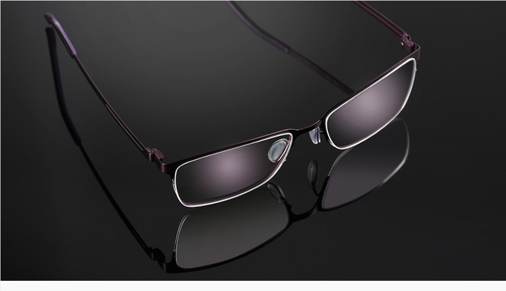 loho钛片 紫色 半框 女款 光学镜 wj3645 黑色