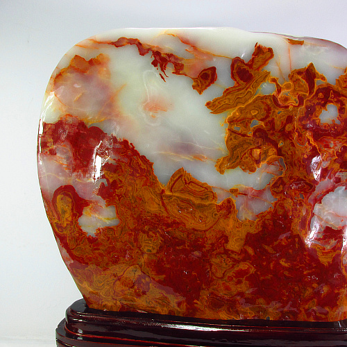 天然阿富汗玉石奇石头原石玄关摆件镇宅收藏品超和田玉_现价3950元