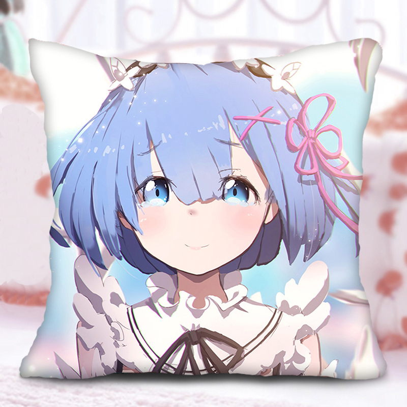 从零开始的异世界的生活抱枕蕾姆拉姆爱蜜莉雅碧翠丝周边抱枕靠垫f 3