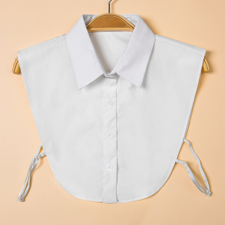 博琦克韩版百搭假领子女纯棉衬衣领白色装饰领春夏秋冬季衬衫假领假