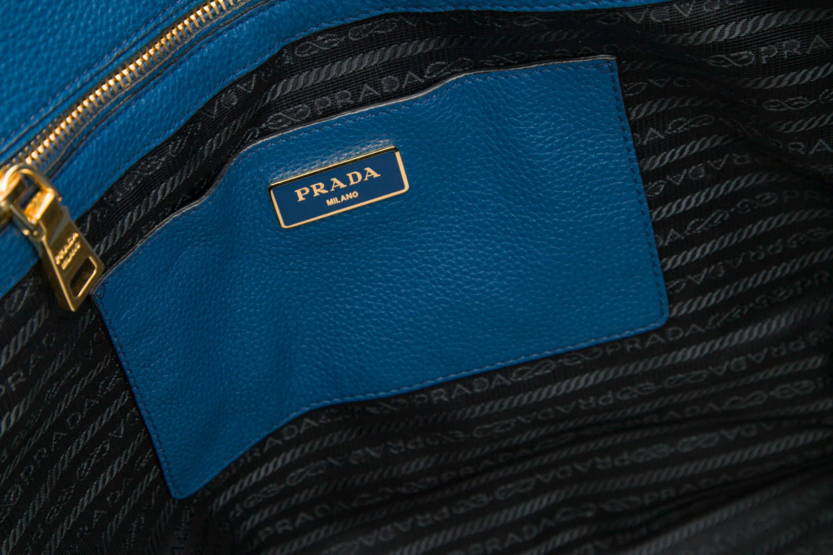 【全球购】prada 普拉达 女包 手提肩背包 钴蓝(cobalt.