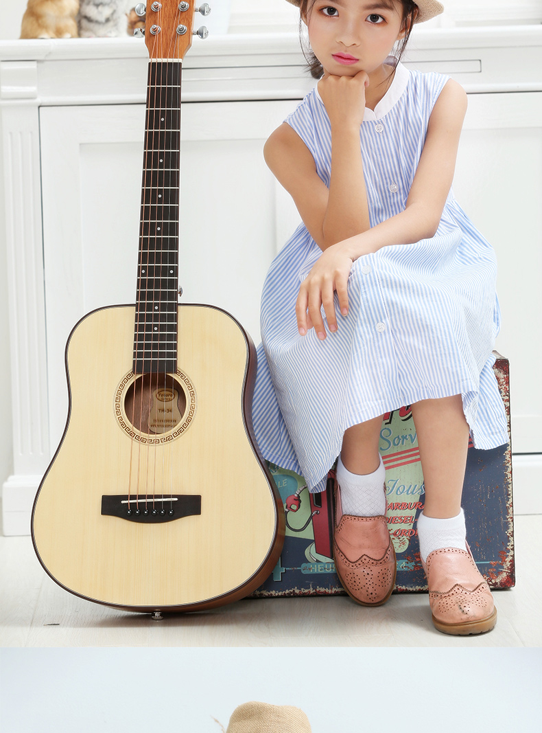 totoro [免费刻字]民谣吉他小吉它男女儿童学生初学者入门乐器jita电