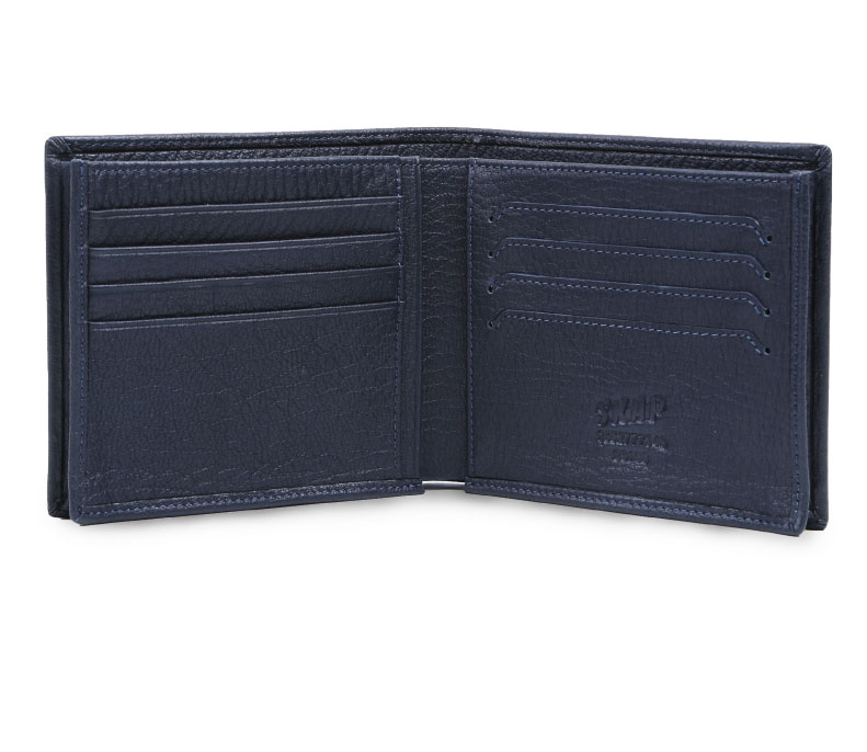 skap商务休闲男摔纹软皮短款男士横款钱包20527773 深蓝/40 深蓝/40