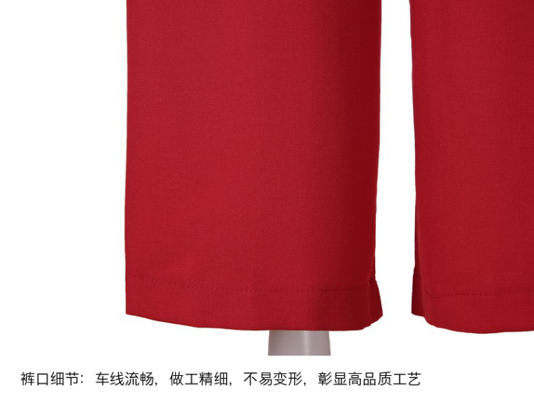 皇厚服饰2015夏装新款阔腿裤潮时尚百搭高腰九分裤子 黑色 L