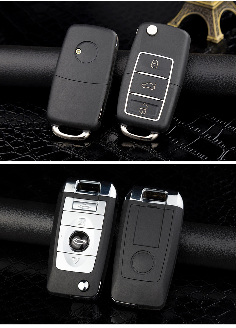 适用于吉利熊猫遥控器壳鹰gx2改装对拷折叠遥控器汽车钥匙一体遥控