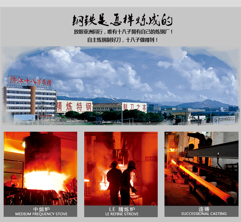 
                                        十八子作 刀具 专业厨师刀 酒店专用刀  三合钢系列 名典系列厨片刀 F202-1                