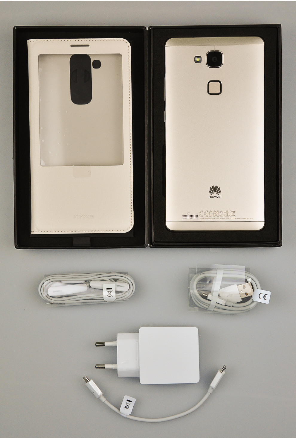 华为 Ascend mate7 智能 4G手机 琥珀金 电信4G (2G RAM+16G ROM) 套餐版