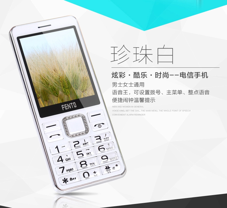 锋达通 FT C616 电信2G直板老人手机 金色