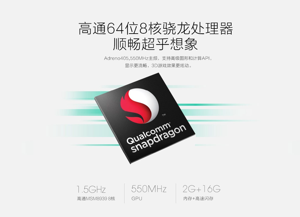 纽曼 纽扣 CM810 移动联通双4G 双卡双待（16G ROM）指纹手机 白色