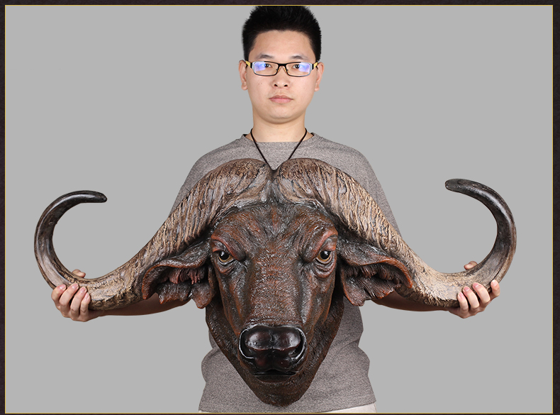 金福喜复古牛头挂件餐厅墙面壁挂饭店墙壁酒吧墙kyv挂墙上装饰品动物