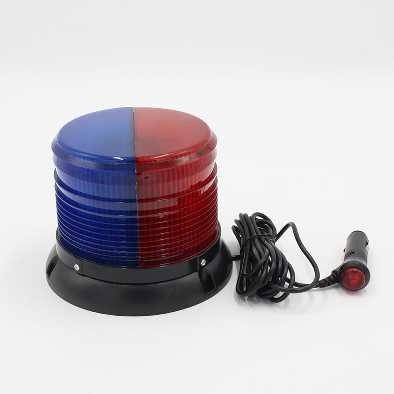 磁铁吸顶爆闪灯工程车灯led红警示灯开道灯多模式爆闪灯雾天爆闪警灯