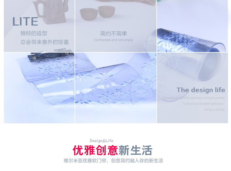 
                                        瑞帝（RUIDI） PVC软门帘夏天防蚊透明塑料塑胶透气皮帘子加厚隔断软玻璃定制 透明 厚1.5mm                