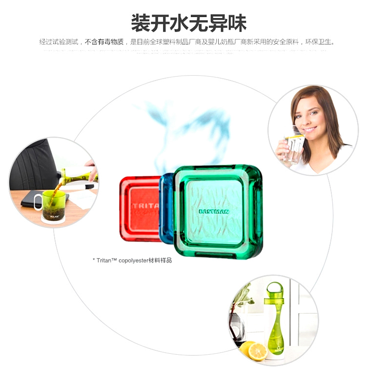 劳乐仕 创意水杯便携杯 随手杯 学生情侣杯运动水壶茶杯 塑料水杯 苹果绿500ml