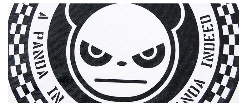 hipanda 你好熊猫 设计潮牌 女款 格子熊猫印花卫衣 白色 155/s