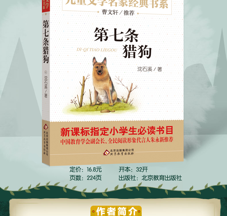 《正版 第七条猎狗 曹文学儿童文学名家 班主任老师 儿小学生课外阅读
