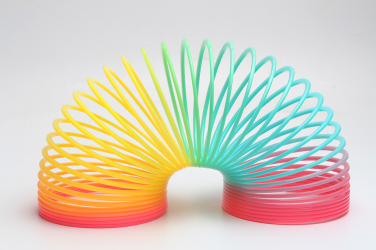 圈】【现货速发】大号彩虹圈玩具非夜光弹簧圈伸缩圈弹力圈叠叠乐玩具