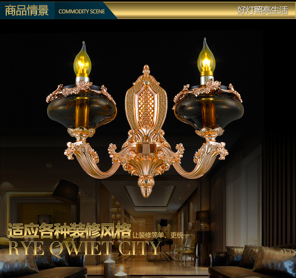 库博－光移动 欧式锌合金水晶吊灯客厅灯餐厅蜡烛复式别墅楼梯吊灯灯具 2368 榄鸿金12+6头吊灯两层