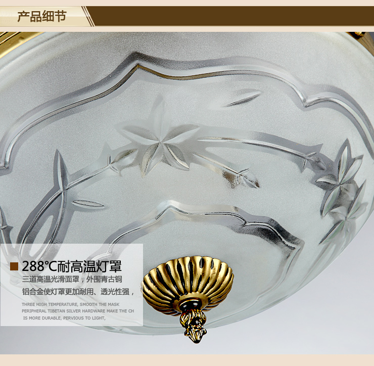 蒙特丽 餐厅卧室书房过道吊灯 99075 欧式锌/铝合金青古铜色灯饰 (B) 直径350mm*高660mm 带省电王LED光源