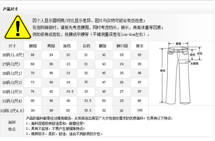 艾丝怡 铅笔裤 高腰牛仔裤女小脚长裤 浅蓝色 31码