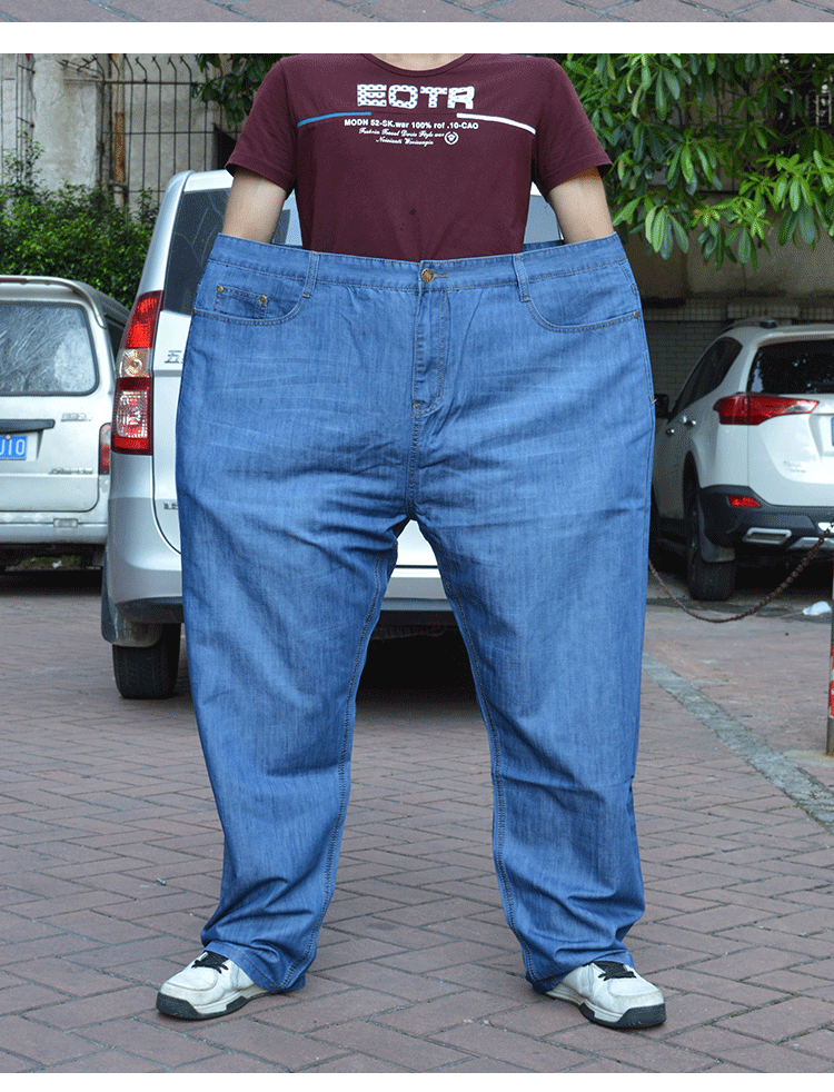 翡百裙2015夏季薄款男士加肥加大肥佬胖人大号裤子 图片色 42