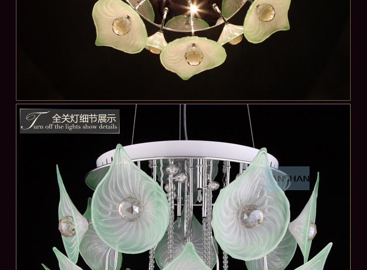 岚珊水晶灯创意吊灯具led餐厅灯时尚卧室灯现代简约客厅灯饰D185