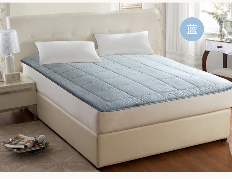 梦洁家纺出品 mee 床垫床褥 单双人床垫 全棉舒柔软垫 蓝 1.