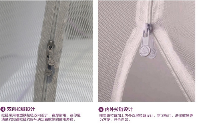 
                                                            迷你屋玲珑蒙古包蚊帐 不用安装的好蚊帐 1.2米床                
