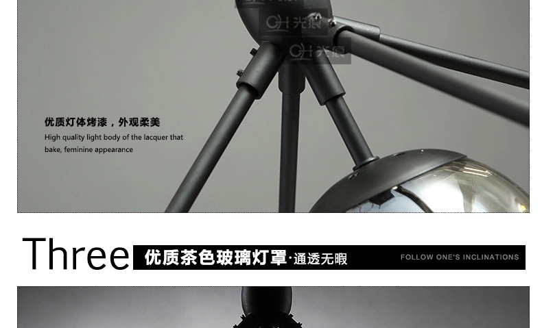 何以笙箫默同款 梦晗灯具 北欧创意个性玻璃球艺术灯饰餐厅服装店客厅枝形魔豆吊灯 10头送3瓦LED灯泡