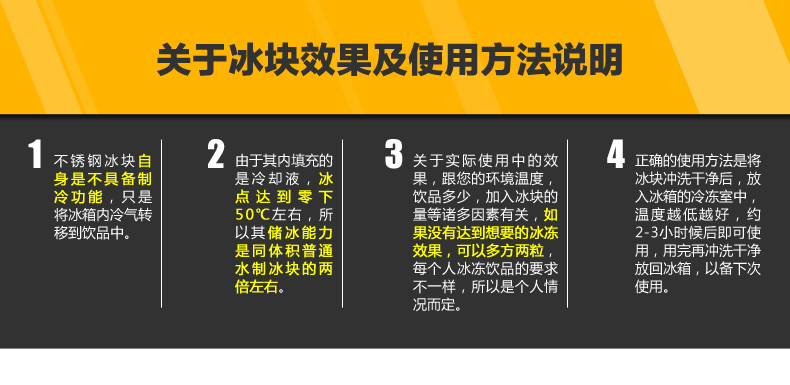 星普莱不锈钢冰块速冻冰粒冰格环保威士忌酒具伴侣Z030 钻石造型(8粒装送冰夹)