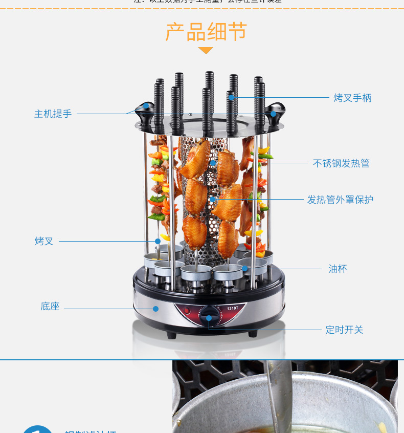 pricho 博臣 電燒烤爐 家用電烤爐 無煙電烤鍋烤肉機烤肉鍋 烤腸機烤