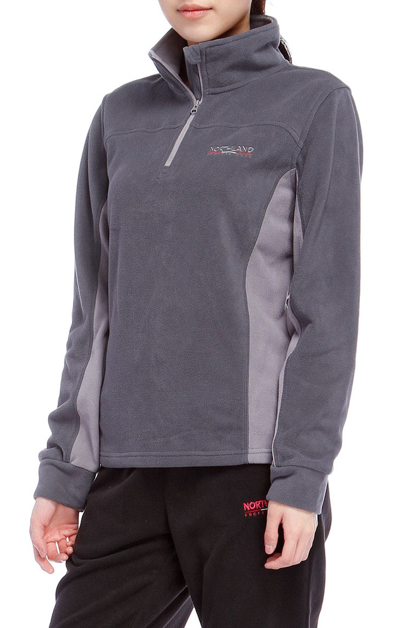 northland诺诗兰 索菲亚女款保暖透气抓绒衣 gf112520 深紫/玫瑰红