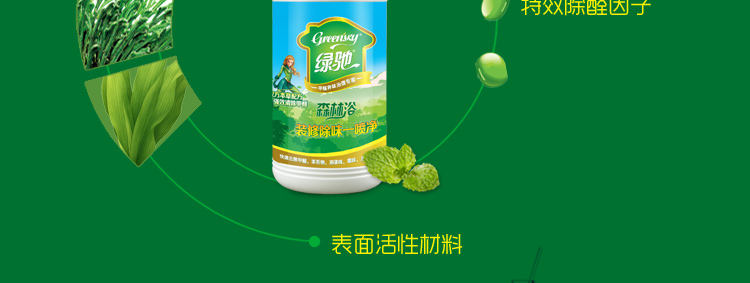 
                                        
                                                            绿驰 装修除味一喷净 新房装修家具甲醛清除剂 植物型除甲醛苯去油漆味 空气净化喷雾剂500ml                