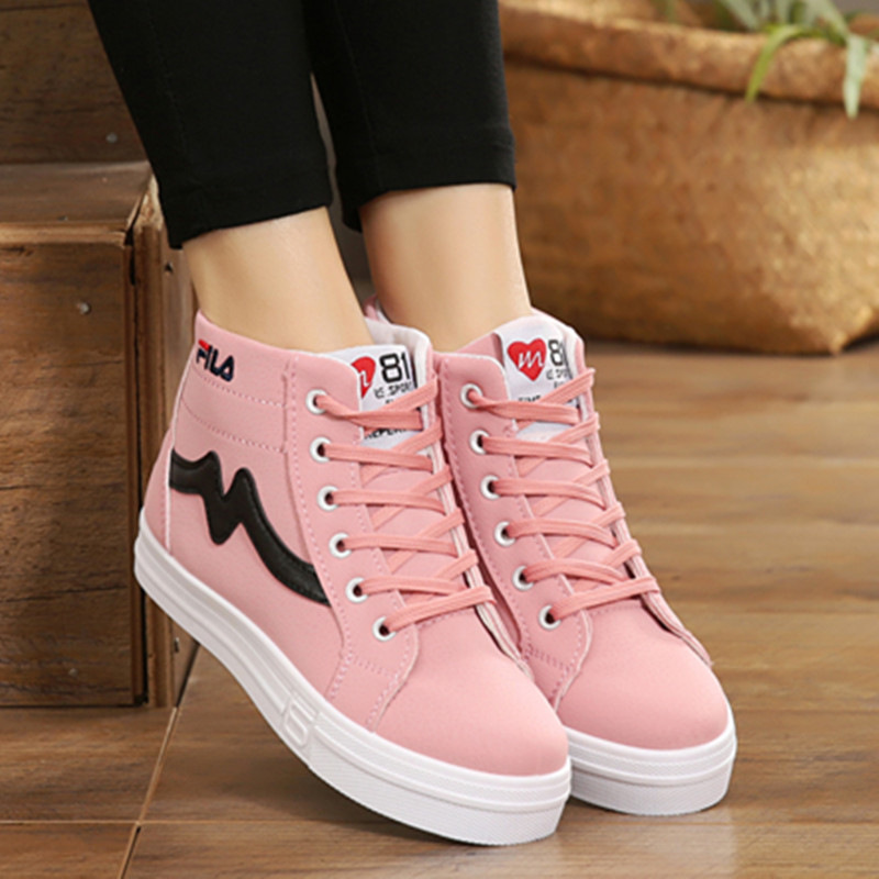 初中学生少女小孩子的鞋子10中大童11女生12春季13运动15岁高帮鞋