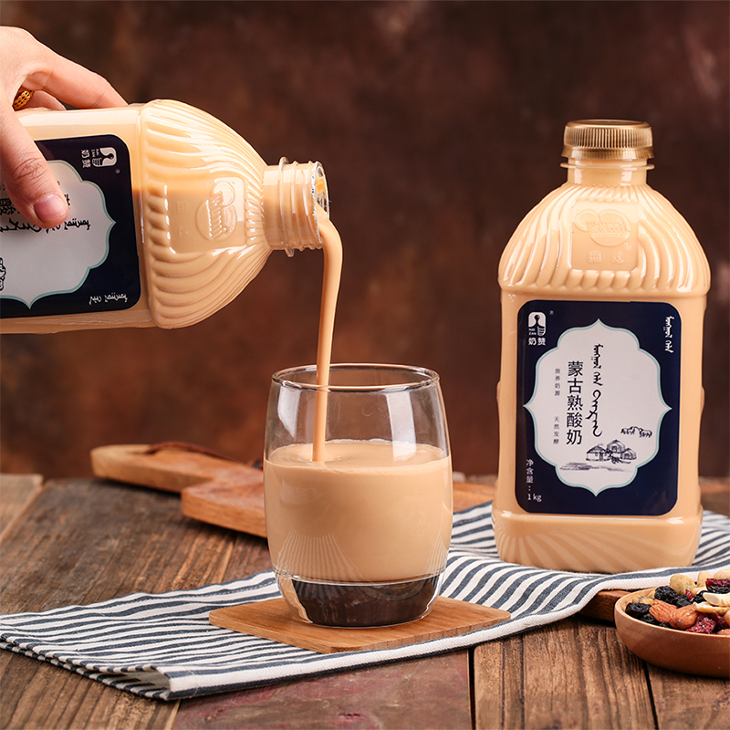 河套 奶赞蒙古熟酸奶 原味浓缩酸奶 炭烧酸奶 俄罗斯老酸奶 碳烧味1kg