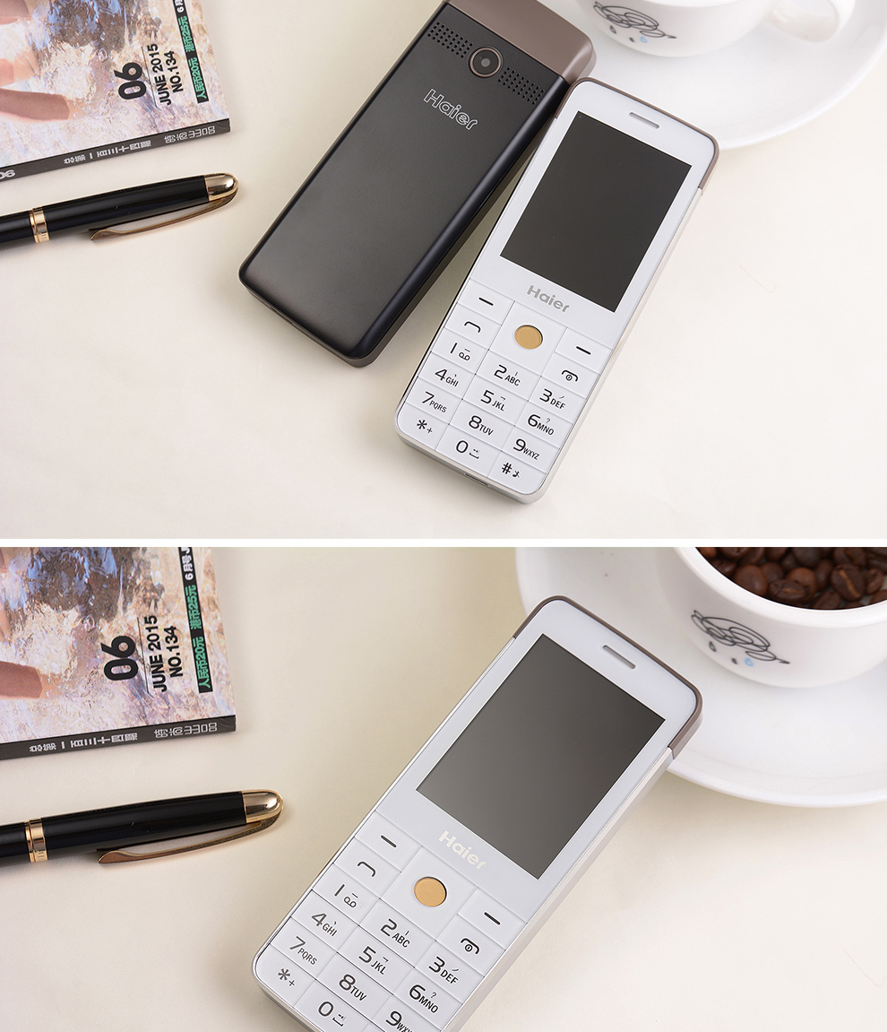Haier/海尔 M315老人机手机直板按键功能机女学生老年人手机 炫酷黑