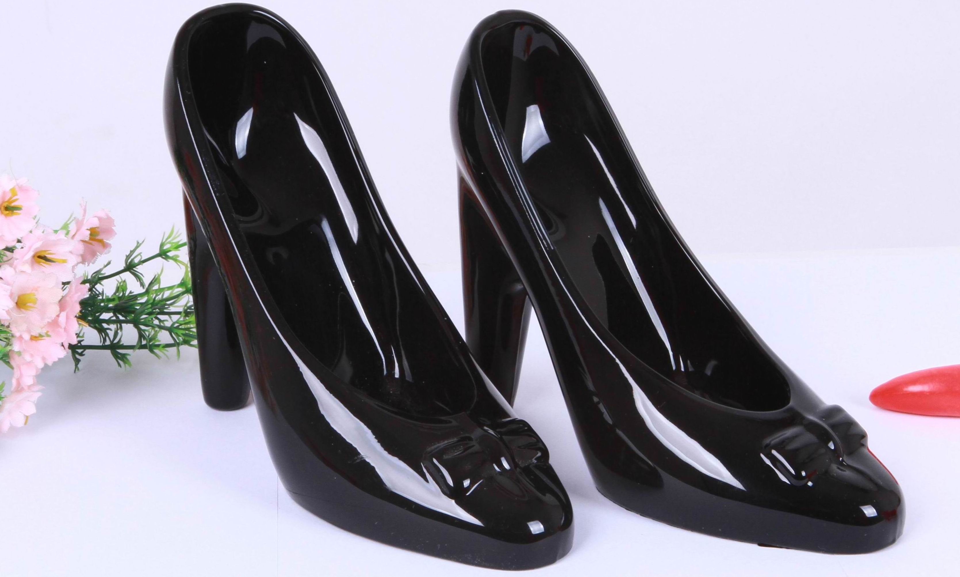 灰姑娘水晶高跟玻璃鞋情人节女友闺蜜生日礼物圣诞礼物 一对彩色鞋