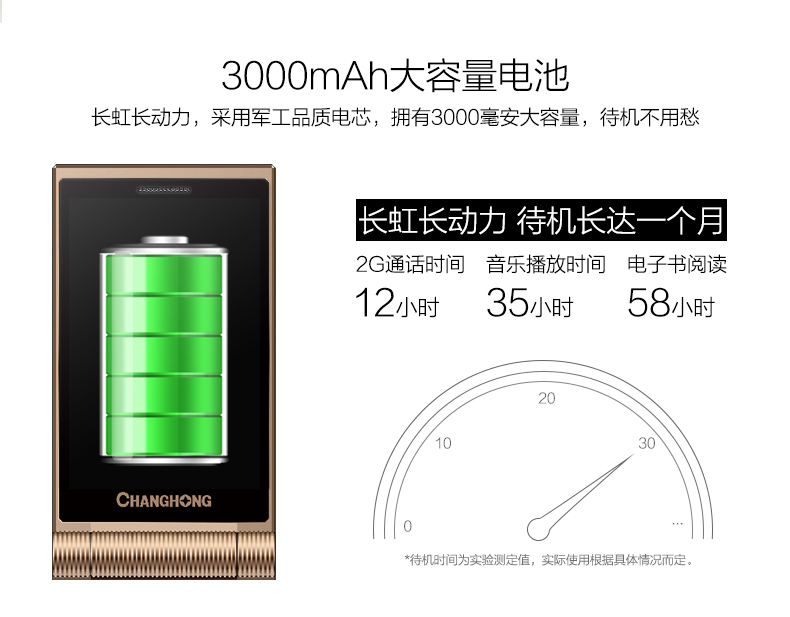 长虹(CHANGHONG)GA889绅士版 翻盖手机 移动/联通2G老人机  双卡双待 黑色