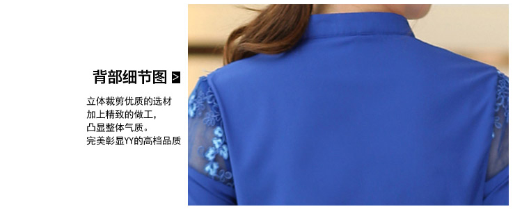 艾欧娜(EIONAR)2016春装新款雪纺衫女装修身时尚小立领长袖衬衫JD71AS22 黑色 M