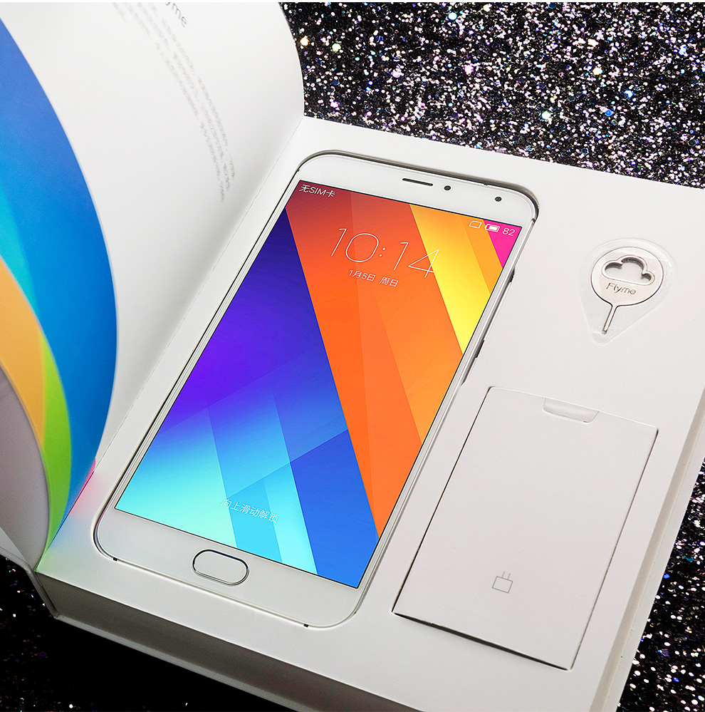 魅族 MX5 双卡双待 4G 智能 手机 银白 移动联通双4G(16G ROM)
