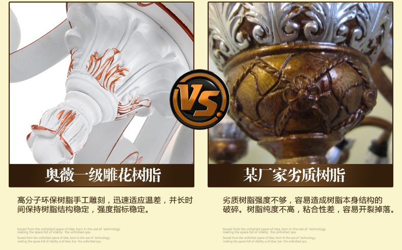 奥薇 欧式吊灯 客厅水晶灯饰 卧室餐厅灯具 欧式灯 1069p 8头