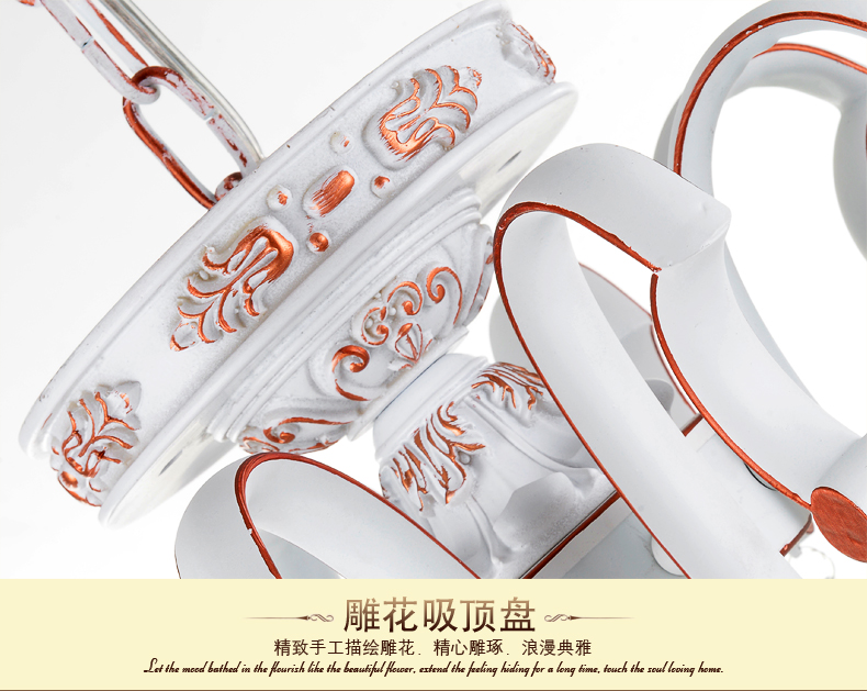 奥薇 欧式吊灯 客厅水晶灯饰 卧室餐厅灯具 欧式灯 1069p 8头