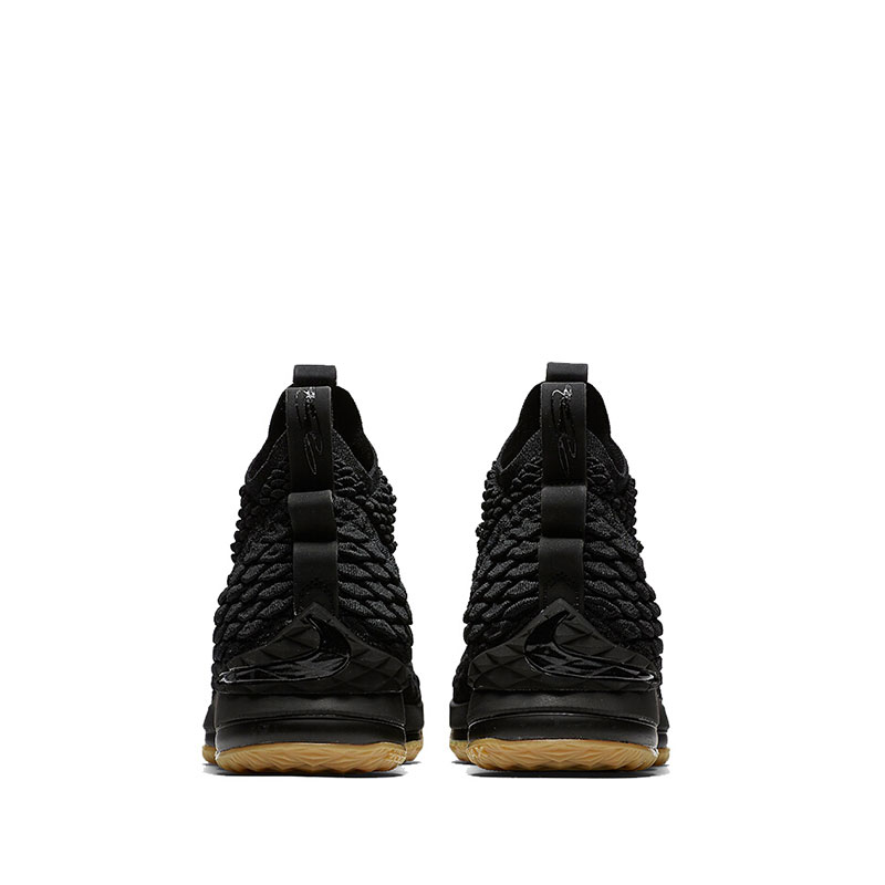 耐克男鞋nike lebron15詹姆斯15黑金飞线缓震耐磨篮球鞋897649-001