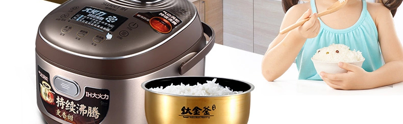 美的（Midea）电饭煲 MB-FZ4087B 4L/4升 IH高端涡轮微压力电饭锅 巧克力色