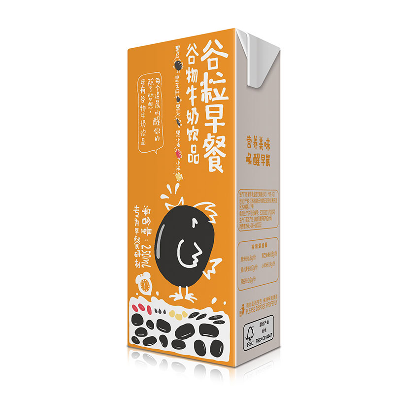 蒙牛 谷粒早餐谷物牛奶饮品(黑芝麻 黑豆 黑米 黑小麦 小米) 250ml*12